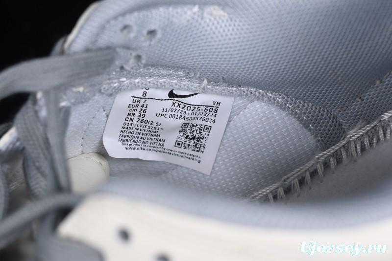 Nike SB Dunk Low Stussy Collaboration Light Grey Brushed Swoosh Anniversary Custom Low-Top Casual Sneakers - XX2025-608