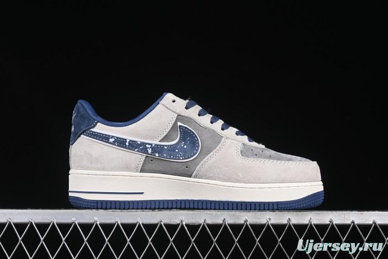 Nike Air Force 1 '07 Low Collaboration with Violent Bear - Snow Grey Pigskin Edition - KK1988-053