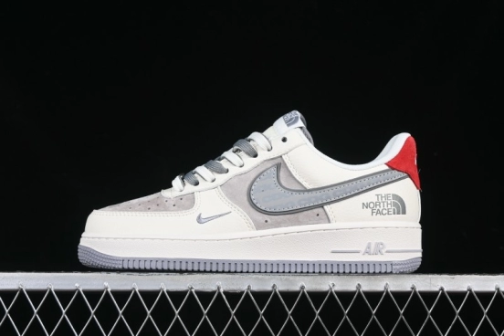 Nike Air Force 1 '07 Low The North Face x CDG Retro Casual Sneakers with Full-Length Air Cushion - DM6688-049