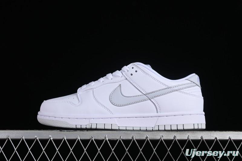 Nike SB Dunk Low All-White Low-Top Casual Skate Shoes - DV0831-101