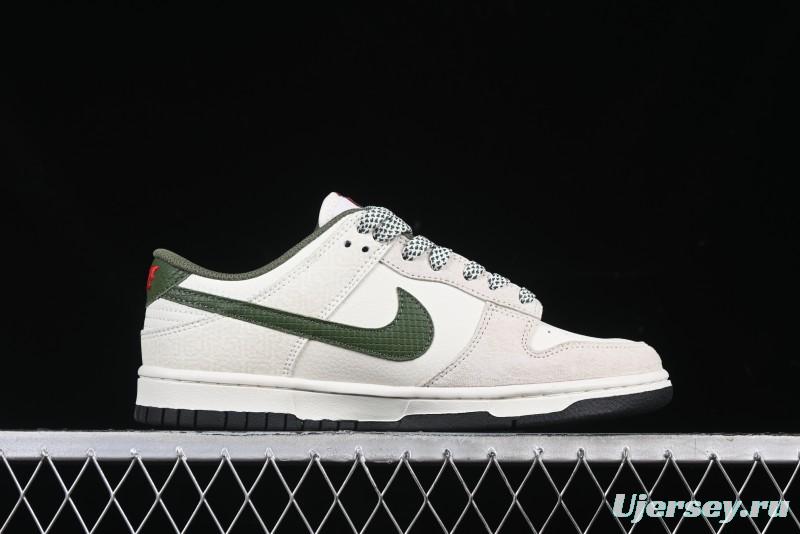 Nike SB Dunk Low UN Collaboration Year of the Snake Limited Edition Green Snake Swoosh Anniversary Custom Low-Top Casual Sneakers - DJ2024-070