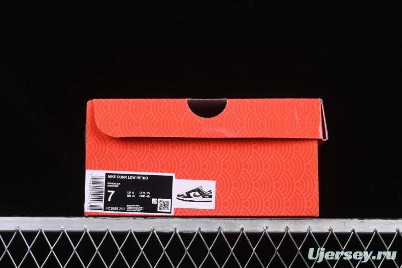 Nike SB Dunk Low The North Face Year of the Snake Black White Black Swoosh Anniversary Custom Low-Top Casual Sneakers - FC1688-210