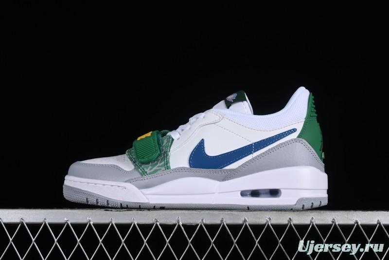 Nike Air Jordan Legacy AJ312 Low Triple Strap Sneakers with Premium Leather - CD9054-140