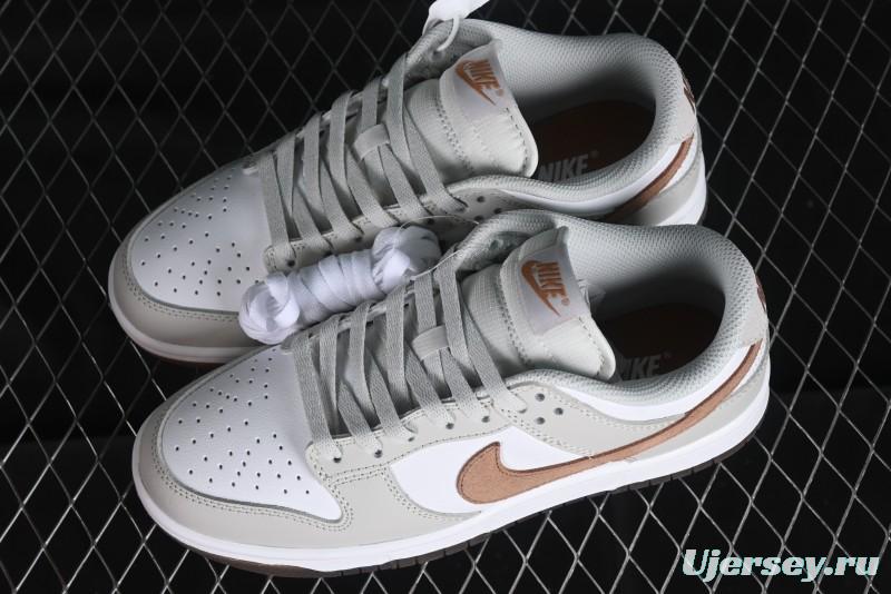 Nike Dunk Low SB Casual Sneakers in Phantom/Khaki Colorway - FJ4188-001