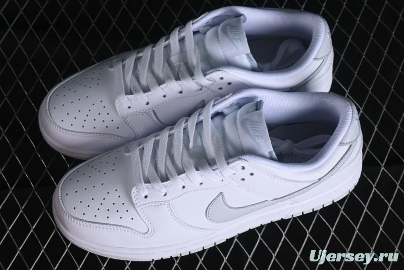 Nike SB Dunk Low All-White Low-Top Casual Skate Shoes - DV0831-101
