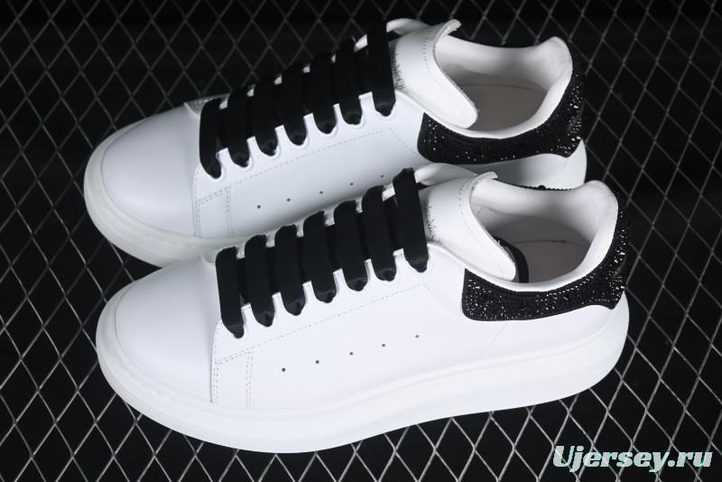 Alexander McQueen Oversized Sneakers with Black Suede Heel Detail - D.E5
