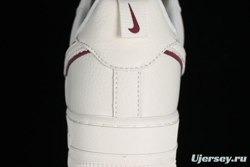 Nike Air Force 1 '07 Low Classic Burgundy Mini Swoosh Starry Sky Low-Top Casual Sneakers - MJ0319-025