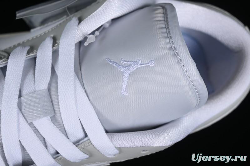 Nike Air Jordan 1 Low AJ1 White Grey Low-Top Lifestyle Basketball Shoes - DC0774-103