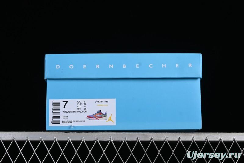 Nike Air Jordan 5 Low Doernbecher Retro Basketball Shoes - DR6287-486