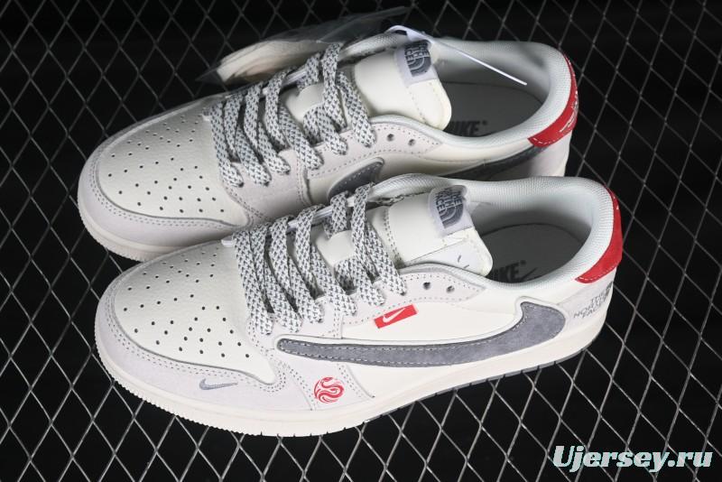 Nike Travis Scott x Fragment Design x Air Jordan 1 Low OG SP AJ1 Low Top Casual Sneakers - SJ2068-145