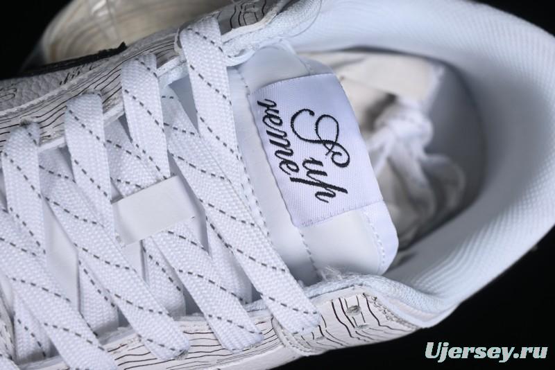 Supreme x Nike Dunk Low SB Casual Skate Shoes with Zoom Air Cushion - XD6188-034