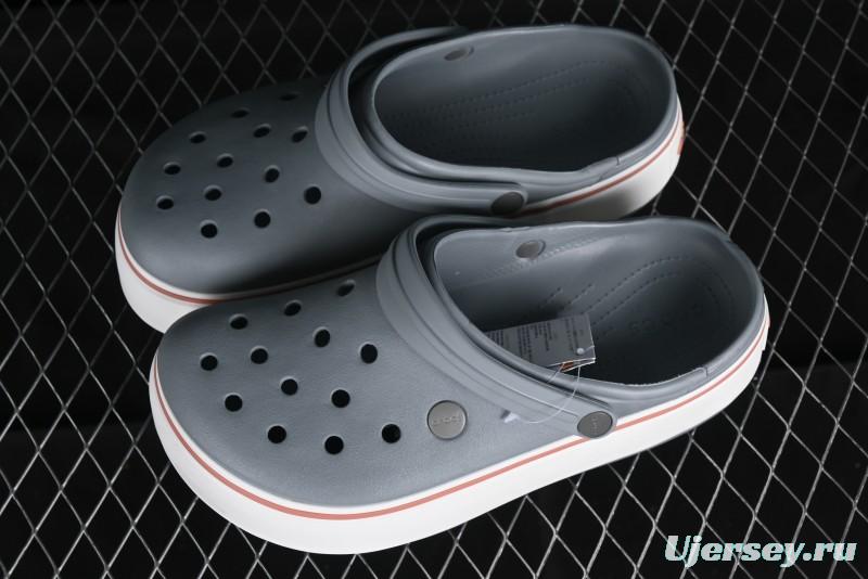 Crocs Crocband Platform Rainbow Comfortable Thick-Soled Clog Sandals - B.D4