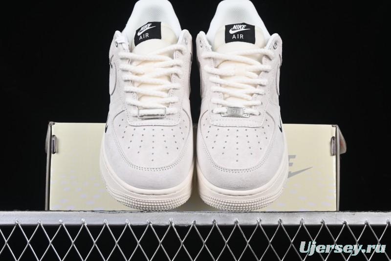 Nike Air Force 1 '07 Low Supreme Champion Collaboration Off-White Mini Swoosh Casual Sneakers - SJ6698-020