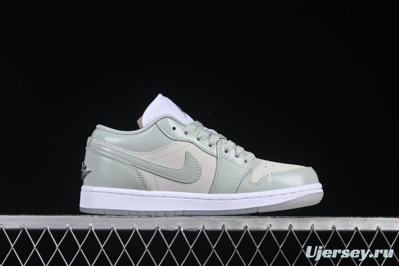 Nike Air Jordan 1 Low AJ1 Amber Green Low-Top Casual Sneakers - HF4078-100