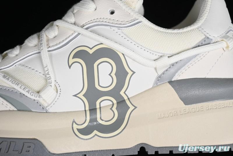 New York Yankees Chunky Runner Basic Lace-Up Lightweight Casual Sneakers - 3ASHCRR3N43WHS