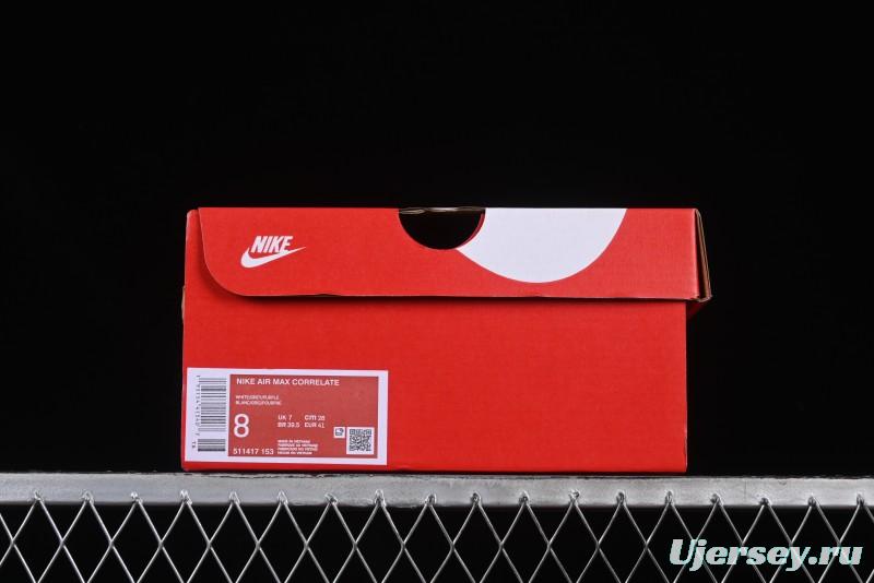 Nike Air Max Correlate Retro Running Shoes with Air Cushion - 511417-153