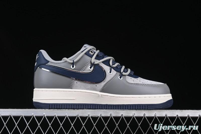 Nike Air Force 1 '07 Low Lightning Collaboration Cement Grey Drawstring Casual Sneakers - SJ1198-111