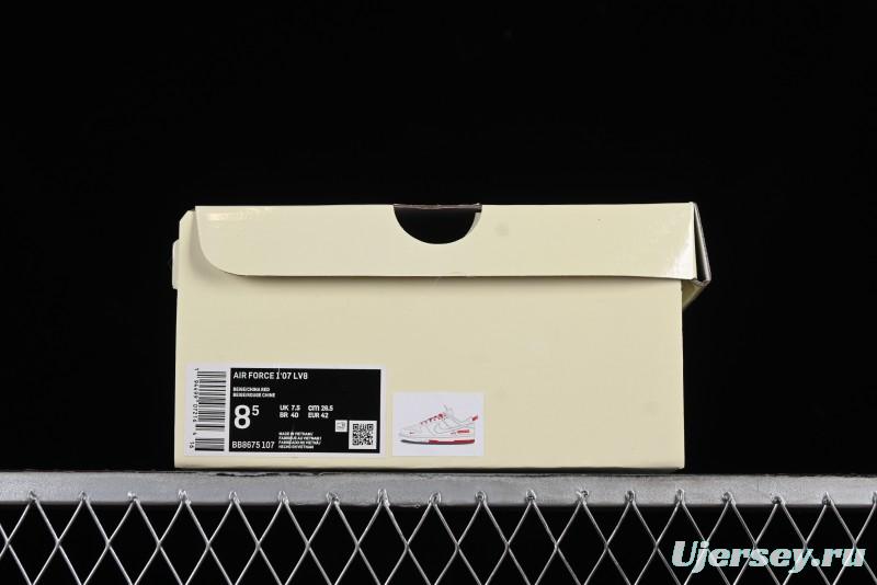 Supreme x Nike SB Dunk Low Anniversary Custom White Red Colorway Low-Top Casual Skate Shoes - BB8657-107