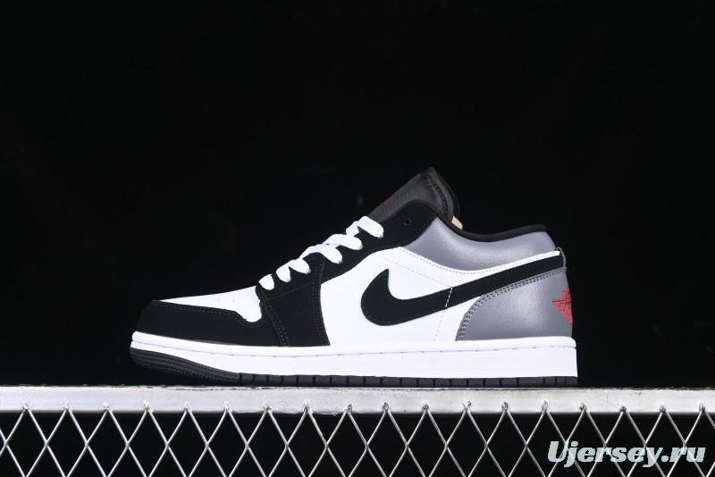 Nike Air Jordan 1 Low AJ1 Grey White Black Swoosh Casual Sneakers - HF3148-106