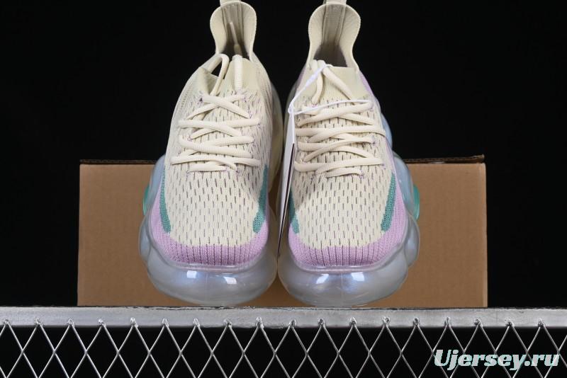 Grounds Big Bubble High Platform Sneakers in Cream Lilac - AJE5