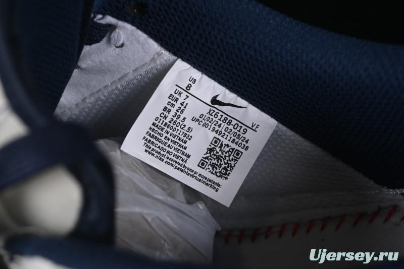 Nike Air Force 1 '07 Low Supreme Collaboration Navy Blue Line Low-Top Casual Sneakers - XZ6188-019