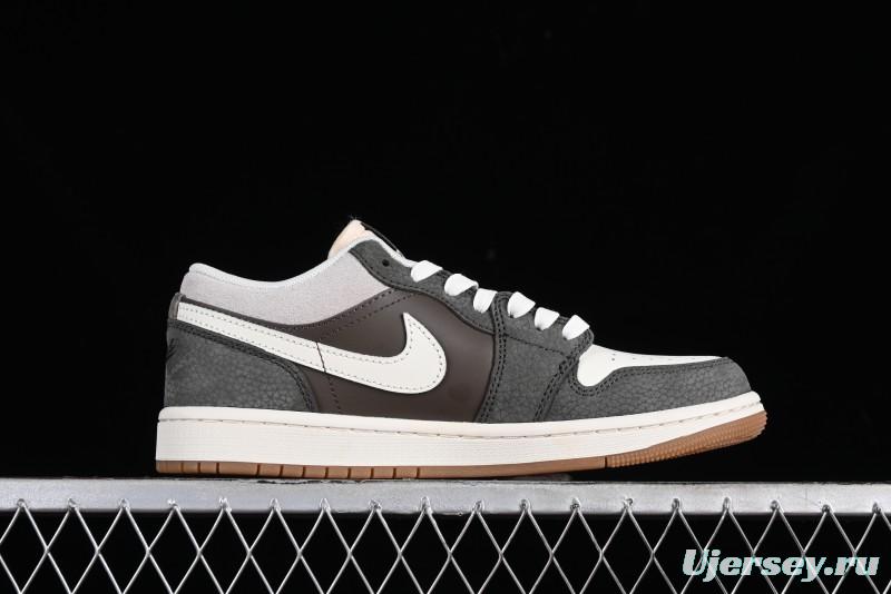 Nike Air Jordan 1 Low "Snkrs Day" Casual Sneakers with Grey Toe Design - FD0399-004
