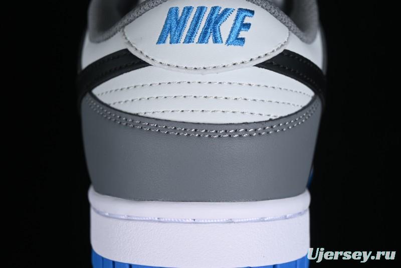 Nike Dunk Low SB Skateboarding Shoes in White Blue Grey - FB9109-001