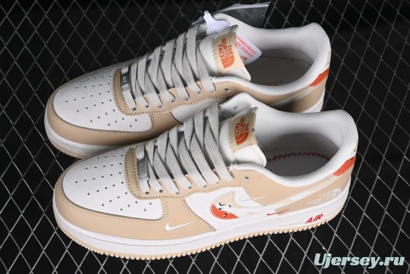 Nike Air Force 1 '07 Low The North Face Collaboration Casual Sneakers in Milk Tea - DM6688-048