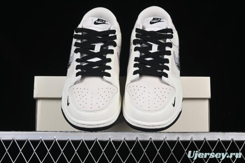 Nike SB Dunk Low UN Collaboration Anniversary Custom Sneakers with Black Swoosh - DJ2024-068