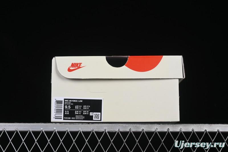 Nike Air Force 1 '07 Low Chrome Hearts Collaboration Silver Grey Low-Top Casual Sneakers - FZ0188-032