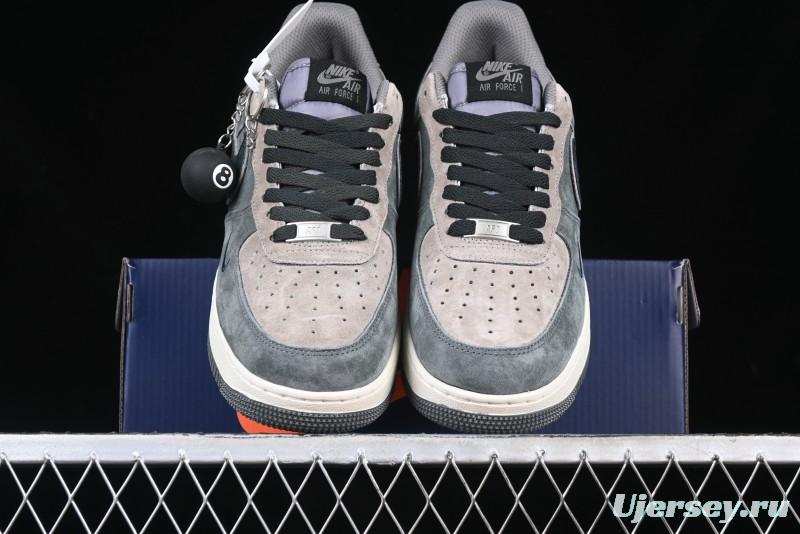 Nike Air Force 1'07 Low "Black Eight" Custom Casual Sneakers for Autumn Winter - YD2425-808