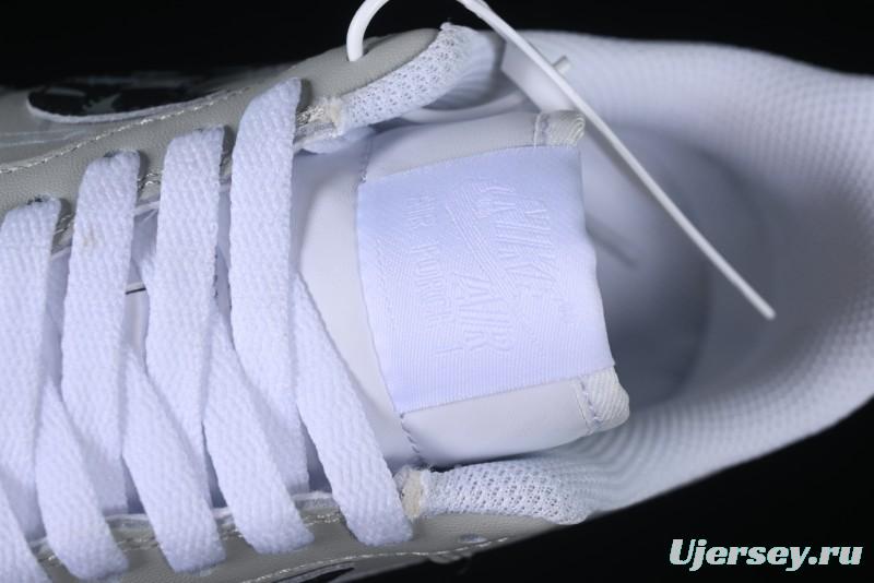 Nike Air Force 1 '07 Low Shadow Knight Grey White Black Casual Sneakers - CW2288-111