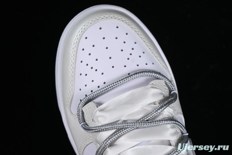 Nike Dunk Low SB Casual Sneakers with Deconstructed Laces and Ribbon Bow Design - DH9765-102