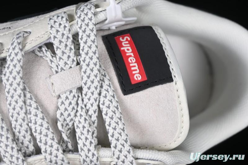 Nike SB Dunk Low Supreme Collaboration - Beige Brown Anniversary High-End Custom Low-Top Casual Skate Shoes - XS1086-003