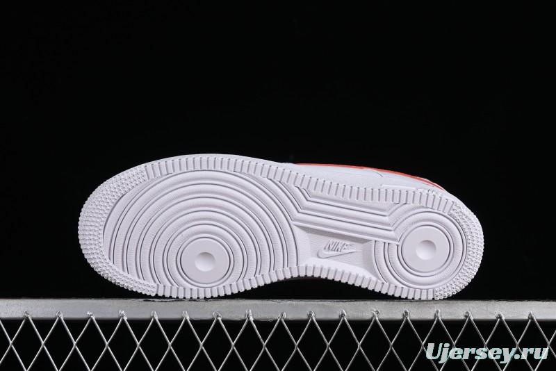 Nike Supreme x Air Force 1 '07 Low White Red Collaboration Casual Sneakers - CU9225-101