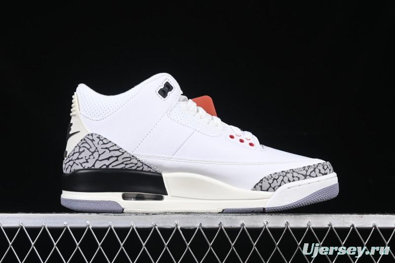 Nike Air Jordan 3 Retro White Cement Reimagined Basketball Shoes - DN3707-100