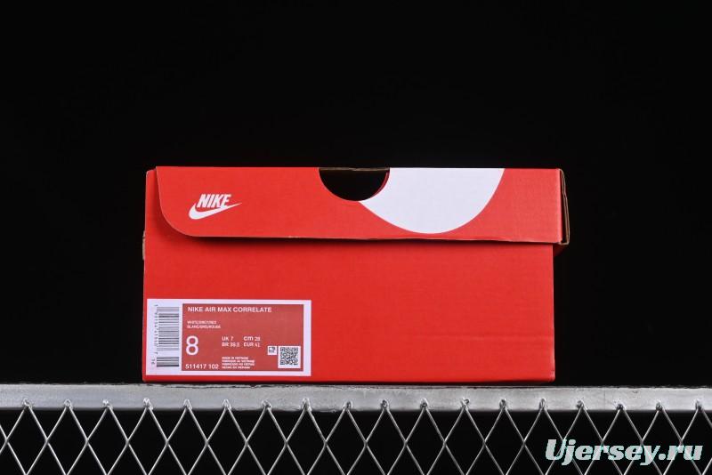 Nike Air Max Correlate Retro Running Shoes with Air Cushion - 511417-102