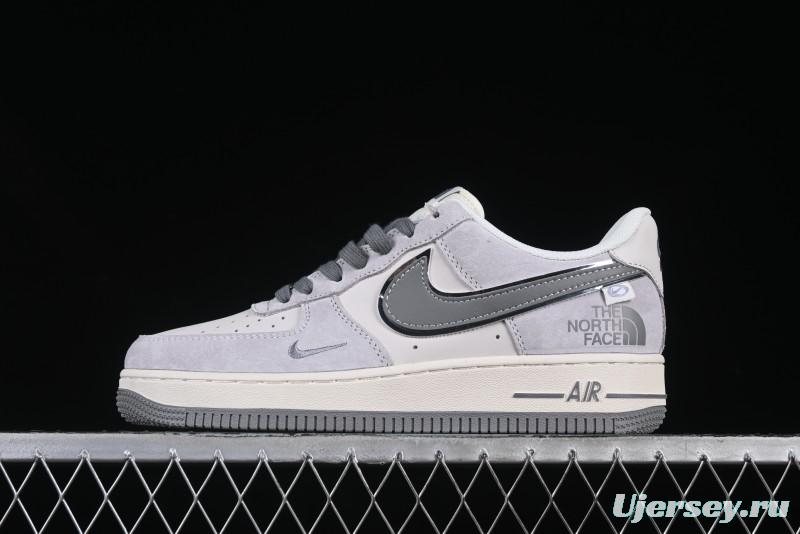 Nike Air Force 1 '07 Low The North Face Collaboration Grey Pigskin Grey Sole Low-Top Casual Sneakers - XZ6188-915