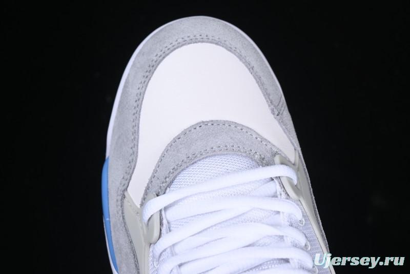 Nike Air Jordan 4 Remastered Retro Sneakers in White Blue - FQ7939-104