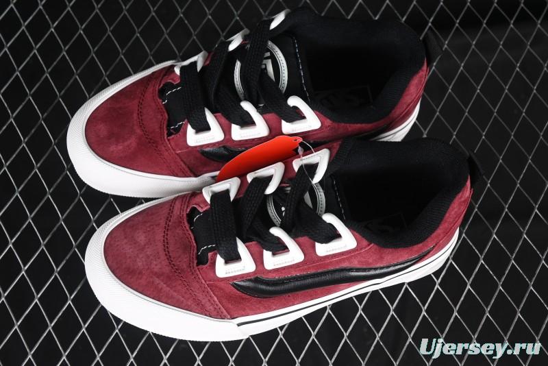 Vans Knu Skool DR Wine Red New Series Chunky Sneakers - VN000CZUVE8
