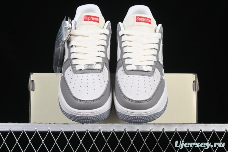 Nike Air Force 1 '07 Low Supreme Collaboration Polka Dot Swoosh Casual Sneakers - DM6688-023