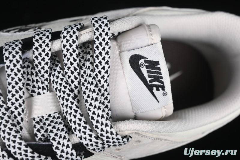 Nike SB Dunk Low Stussy Collaboration Zebra Black White Swoosh Anniversary Custom Low-Top Casual Skate Shoes - DJ2024-060