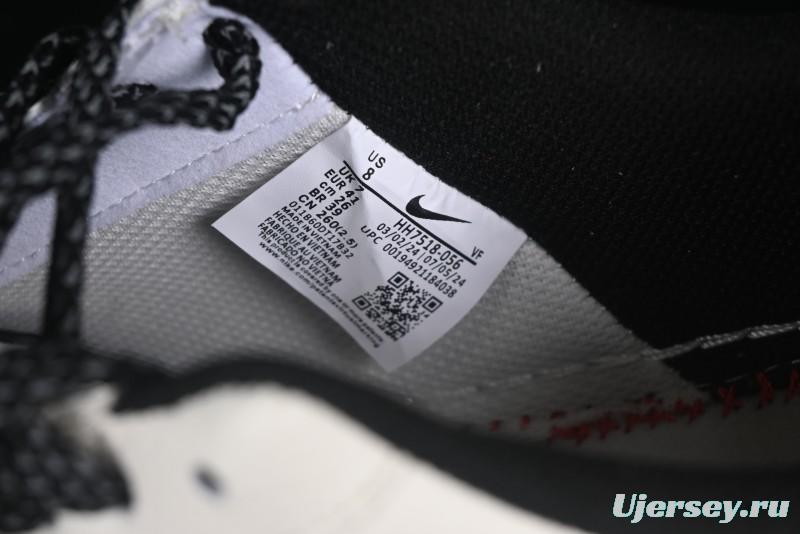 Nike Air Force 1 '07 Low Supreme Collaboration Beige Black Spliced Casual Sneakers with Strap - HH7518-056