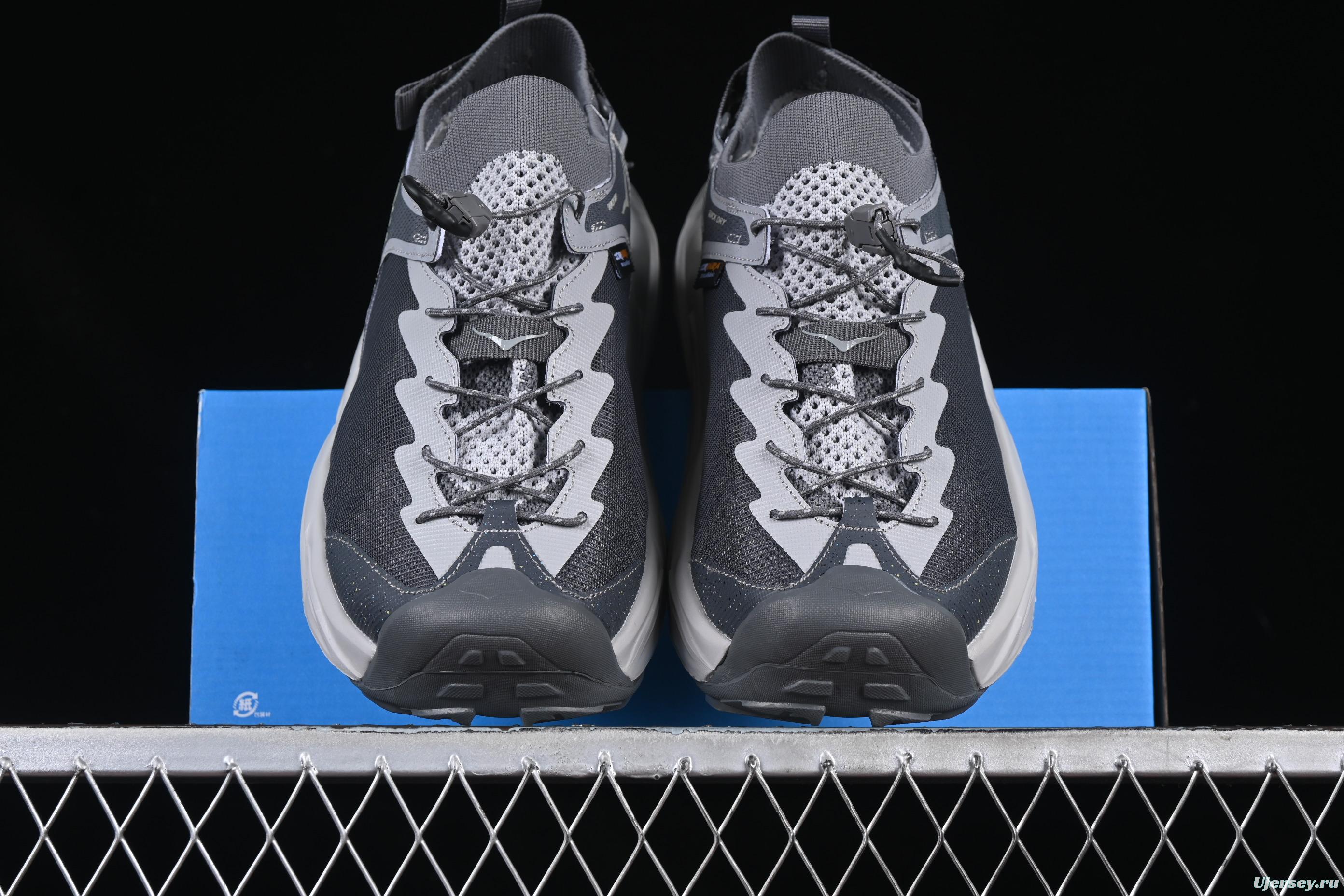 HOKA One One Hopara Gray Adventure Sandals – Trail-Ready Performance Footwear