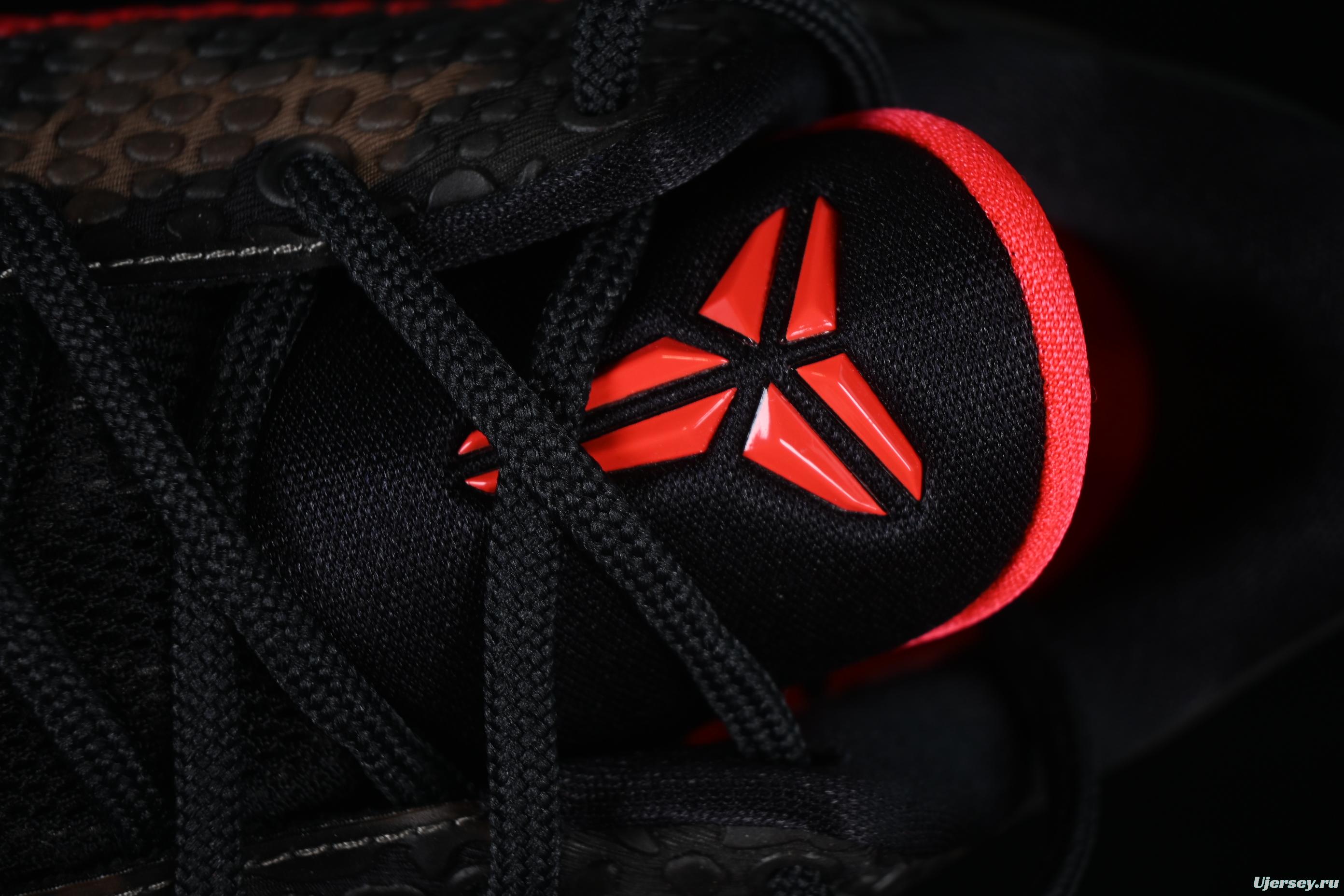 Nike Kobe 6 Protro "Reverse Grinch" Basketball Shoes - Black/Red Camo