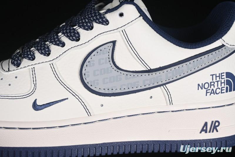 Nike Air Force 1 '07 Low The North Face x COMME des GARÇONS Navy Blue Line Casual Sneakers - HH7518-051