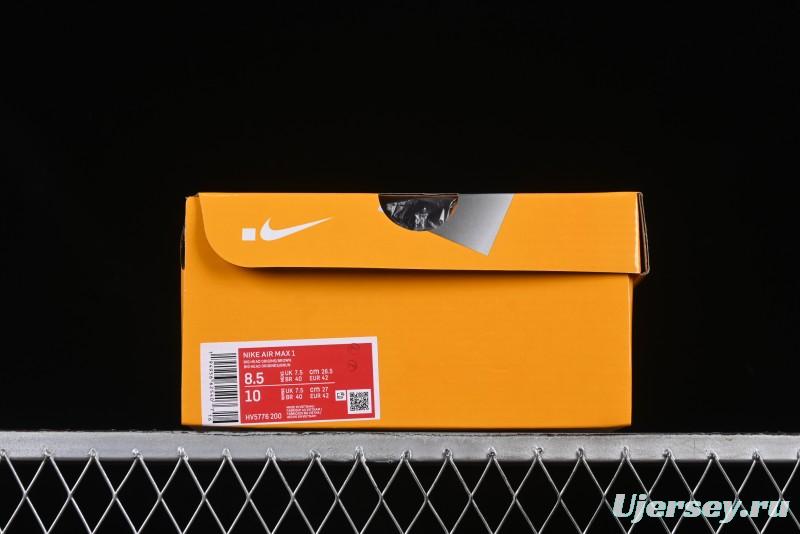 Nike Air Max 1 Retro Running Shoes with Half-Sole Air Cushion - HV5776-200