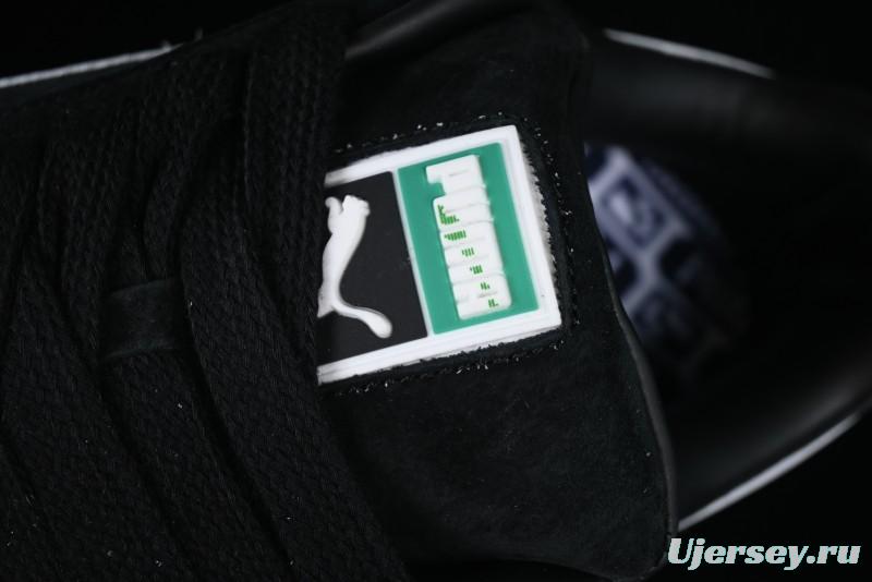 PUMA Suede XL Classic Men's Sneakers - Black with Metallic Silver Accents