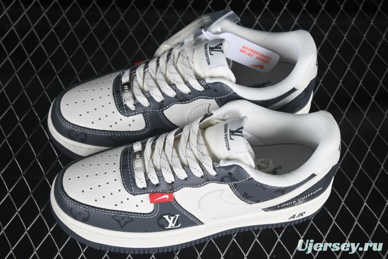 Nike Air Force 1 '07 Low LV Collaboration Beige Print Casual Sneakers - CS5288-002