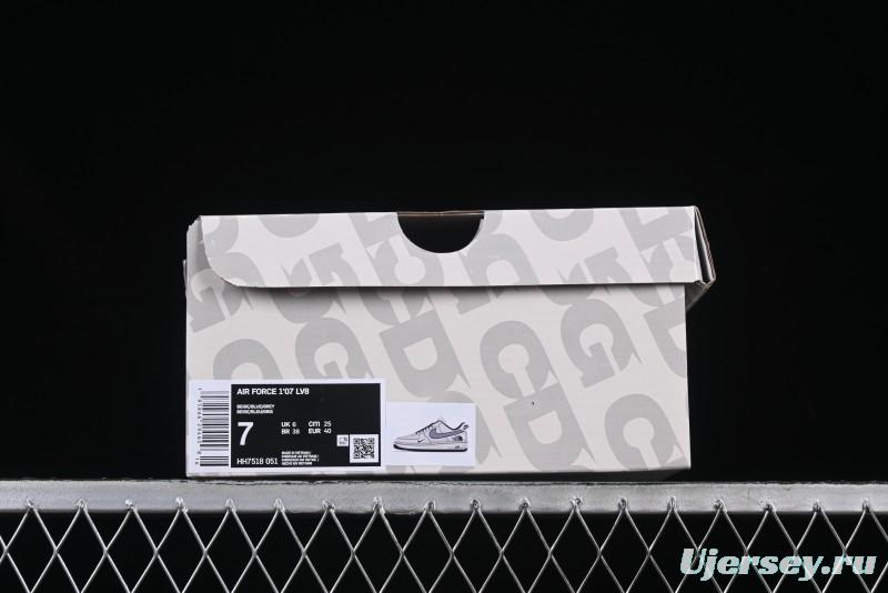 Nike Air Force 1 '07 Low The North Face x COMME des GARÇONS Navy Blue Line Casual Sneakers - HH7518-051